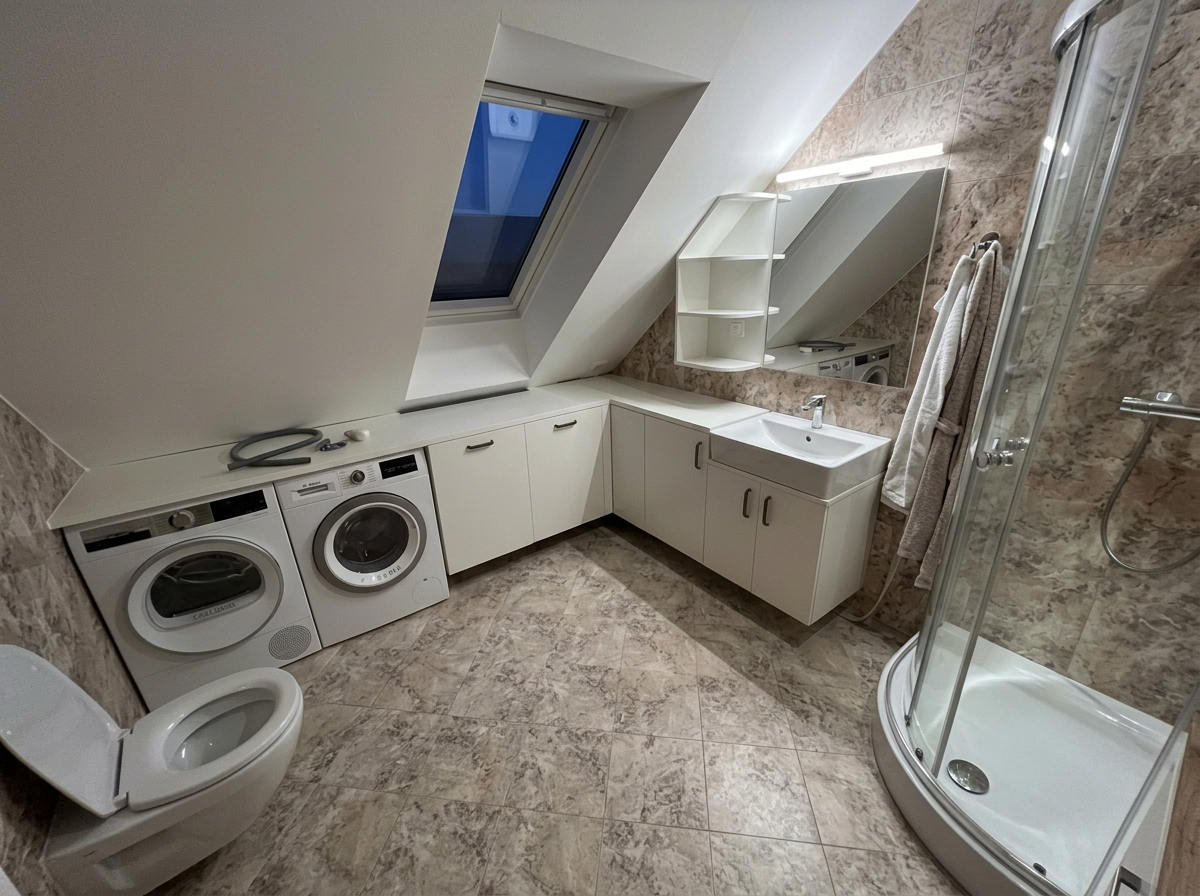 Kopalnica po meri z integriranimi aparati